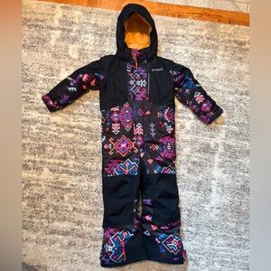 Columbia Kids' Black and Pink Patterned Snowsuit